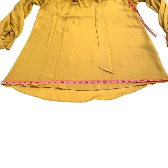 NWOT ELIZABETH AND JAMES TIE FRONT TUNIC A LINE POET'S BLOUSE - Picture 8 of 12